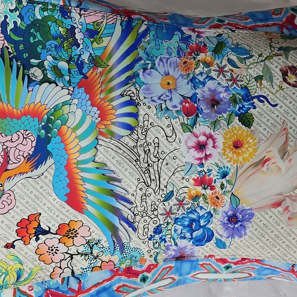 Johnny Was Dreamer One Piece Neoprene Swimsuit Floral Birds Sz XL Womens - Picture 5 of 8